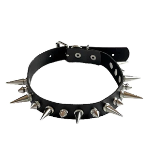 Punk Gothic Rivet Choker สร้อยคอ Harajuku หนังสีดําสร้อยคอเครื่องประดับอุปกรณ์เสริม