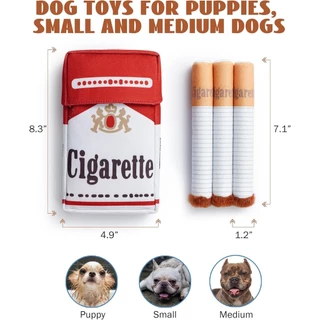 3 ของเล่นพัฟสติ๊กพร้อมกล่องของเล่นสุนัขแบบโต้ตอบกระดิกตลกเมื่อเขย่าหรือสวิงตุ๊กตาสุนัขของเล่นลูกสุนัขยัดไส้พิทบูลสําหรับพันธุ์เล็กถึงกลางของขวัญวัน