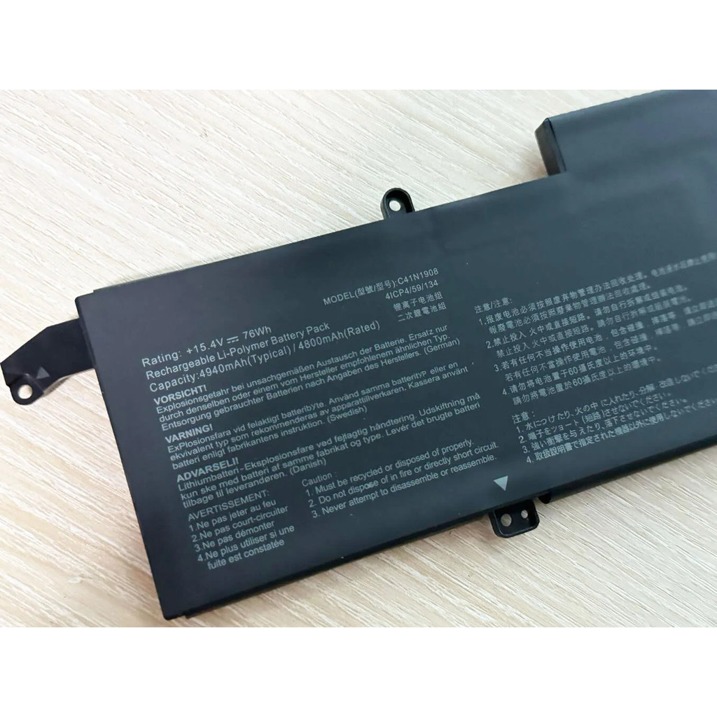 C41N1908 battery for ASUS ROG Zephyrus G14 GA401II GA401IU GA401IV 76Wh