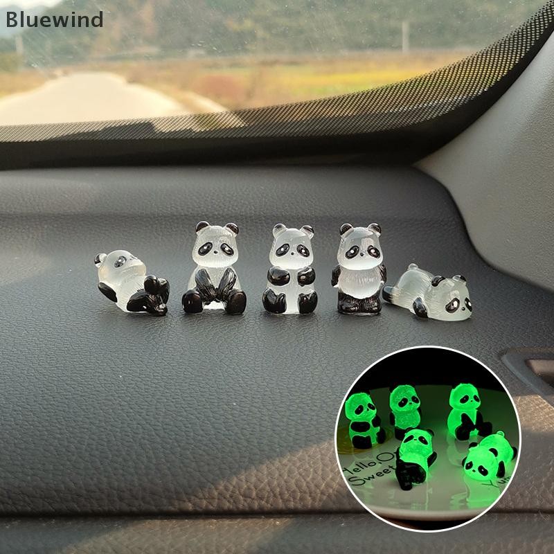 [Bluewind] 1 ชิ้น Luminous Panda ตุ๊กตาตกแต่งห้องเรซิ่นตกแต่งบ้านและตกแต่งเรืองแสง Miniature Micro ภูมิทัศน์ Ledge Panda Elf ของขวัญใหม่