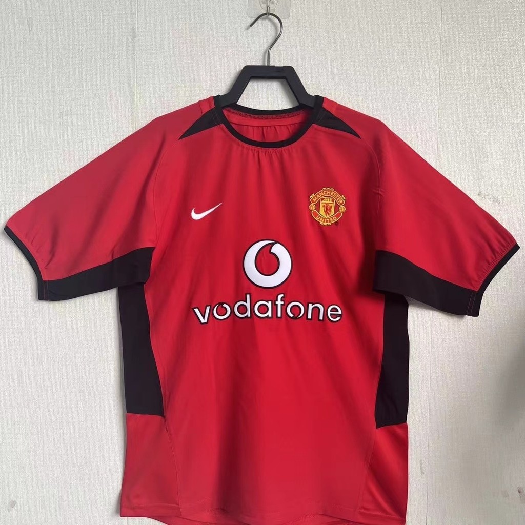 Retro Edition 2002/03Manchester United UCL Away Football Jersey Kit S-2XL,สามารถเพิ่มชื่อและหมายเลขข