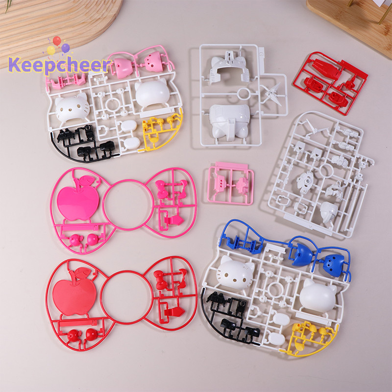 [Keepcheer] 1 ชุด Hello Kitty Rx-78-2sd ประกอบรุ่นของเล่นอะนิเมะตัวเลขรูปปั้นตุ๊กตาคอลเลกชันตกแต่งของขวัญเด็ก [ใหม่]