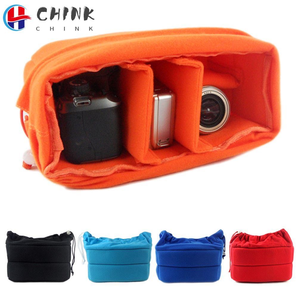 Chink กระเป๋าใส่กล้องสะดวกแบบพกพากํามะหยี่กันกระแทกสําหรับเลนส์กล้อง Nikon Cas