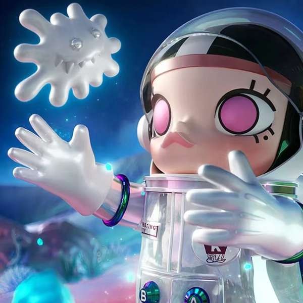 Popmart POPMART MOLLY Okubo Co-Branded INSTINCTOY รูป SPACE MEGA เครื่องประดับขนาดใหญ่