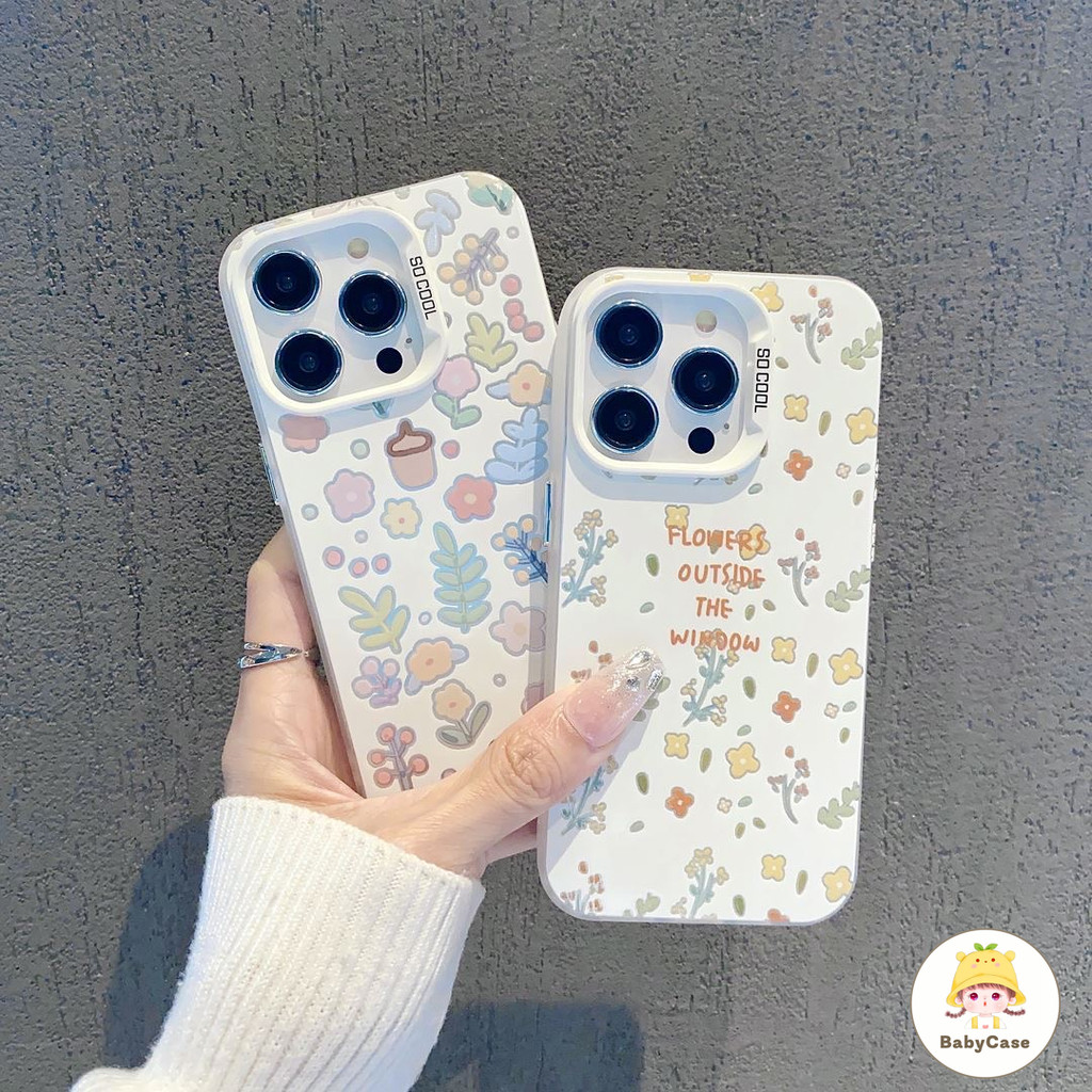 ดอกไม้เล็ก ๆ สดใหม่นุ่ม ๆ เคส IPhone 15 11 13 Pro Max 12 14 Pro Max 7Plus XR 11 Pro Max X XS Max 8 7 15 14 Plus SE 2020