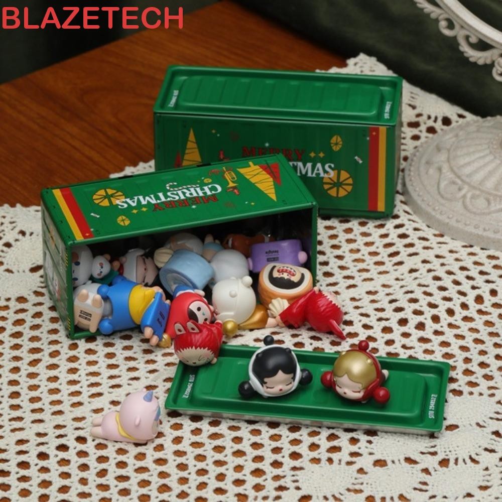 Blazetech Pop Mart Blind Particle Storage, Retro Iron Sheet Popmart Display Box, Office Jewelry Decorative Industrial Style Storage Mini Container Model Boy