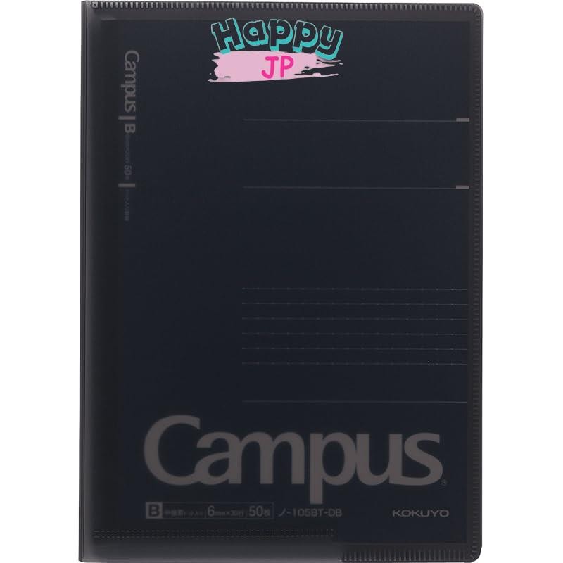 KOKUYO Note Cover with Document File Campus Notebook A5 Smoke Gray N-615B-TM
KOKUYO Note Cover with 