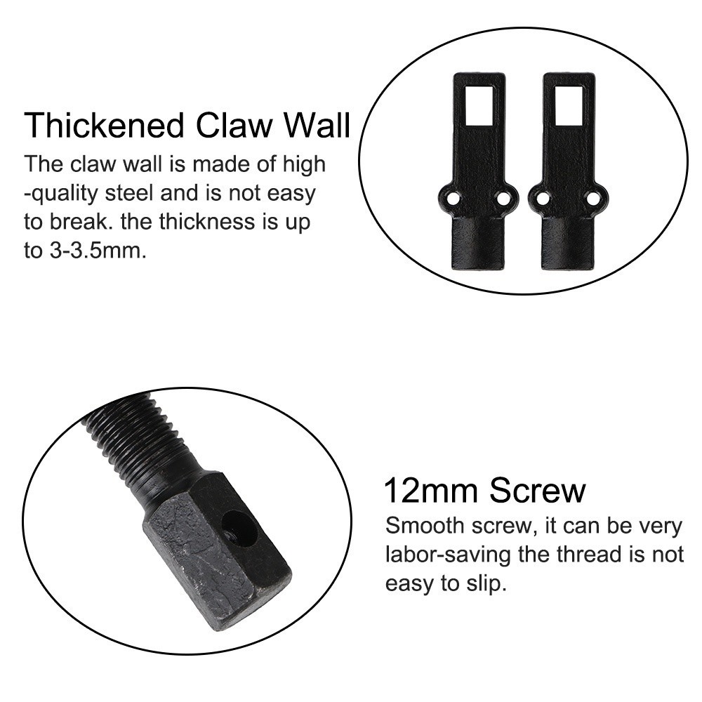 เหล็กดูดลูกปืน 2 ขา ตัวถอดลูกปืน ​ก้านแข็ง ถอดปรับได้ Two Jaw Twin Legs Bearing Gear Puller Remover ชุดถอดเครื่องมือมือ - รูปที่ 5
