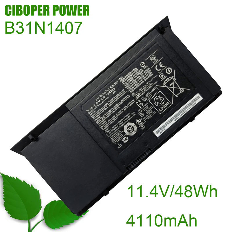 CP Original Laptop Battery B31N1407 11.4V/48Wh/4110mAh 0B200-01120000 0B200-01120100 For B451 B451JA
