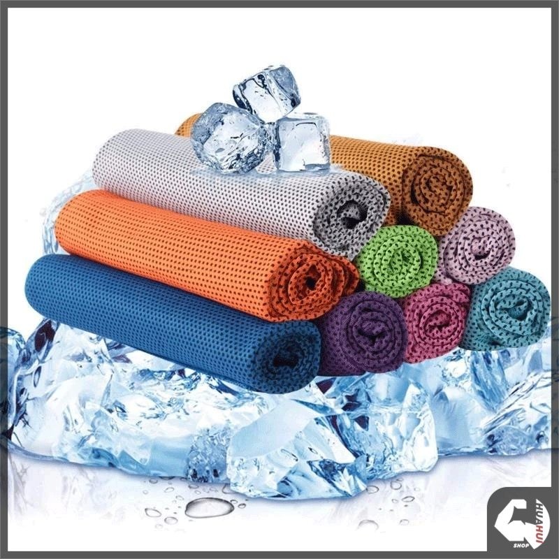 ผ้าเย็นซับเหงื่อ ผ้าเช็ดตัวไมโครไฟเบอร์ ผ้าเช็ดตัวแห้งเร็ว ผืนใหญ่ ซับน้ำได้ดี แห้งไว สะดวกพกพา - รูปที่ 7