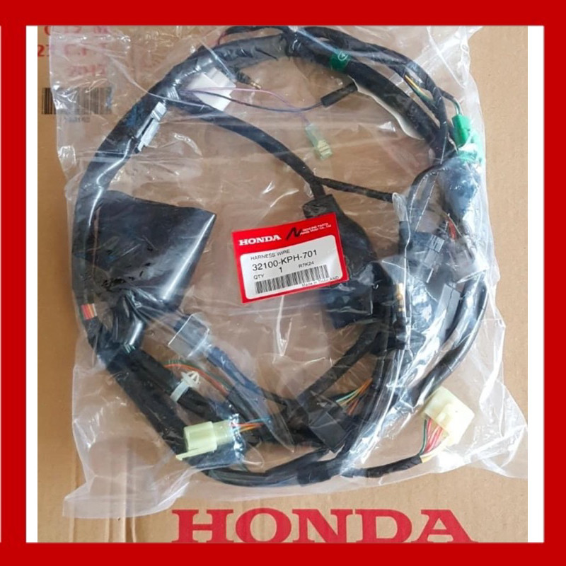 พร้อมส่ง จัดส่งเร็ว ชุดสายไฟ w-125iบังลมไมลส้มแท้ แท้เบิกศูนย์ฮอนด้า(Honda) 100% ราคาถูก