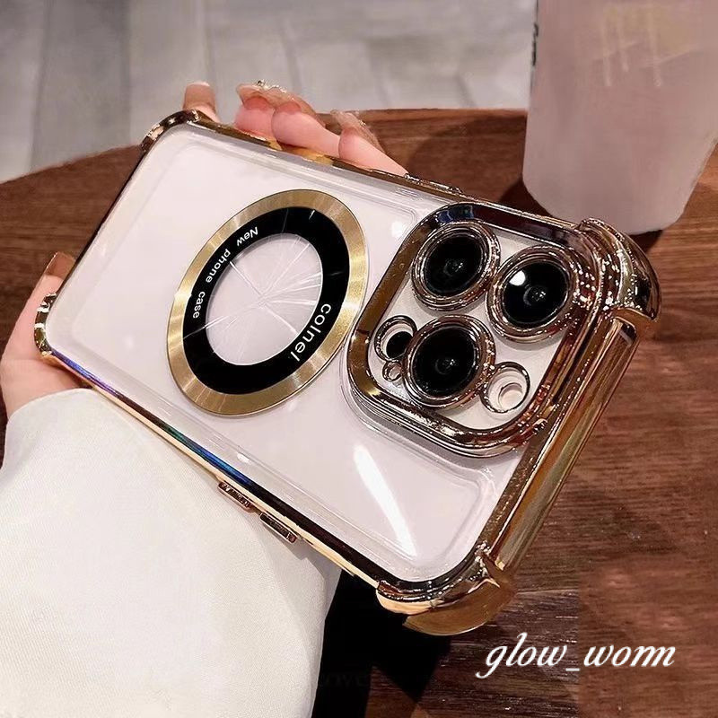 เคสโทรศัพท์แม่เหล็กเข้ากันได้สําหรับ iPhone 16 15 14 13 12 11 Pro Max Plus