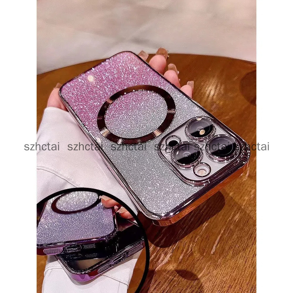 เคส Samsung A16 A54 5G A55 5G A15 5G A34 A25 A24 A14 เคสกลิตเตอร์ชุบหรูหรา เคสโทรศัพท์กลิตเตอร์ชุบพร้อมแม่เหล็กดูดและเลนส์ป้องกันการตกสําหรับครอบคลุมเต็มรูปแบบ เคสโทรศัพท์ Samsung A16 A54 5G A55 5G A15 5G A34 A25 A24 A14 ราคา ถูกที่สุด ดีลบีเคเค แกลเลอรีภาพที่ 8
