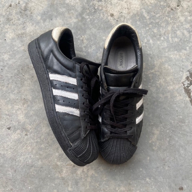 ADIDAS SUPERSTAR Black 80S VINTAGE Second Original Shoes simpley42