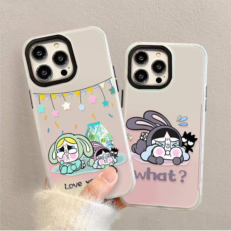 POP Mart crybaby คสไอโฟน12/11 iphone15/14/13 pro max 8/7/xr/xs TPU ป้องกันการตก โปร่งแสง case