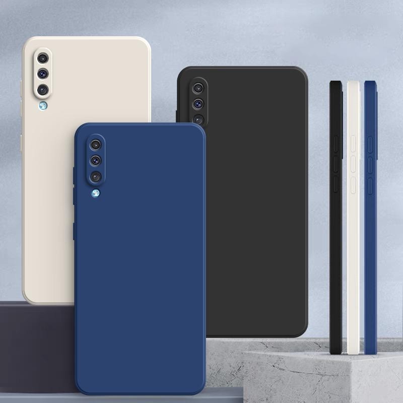 เคส Samsung A70,A70S สีทึบ Samsung A70 เคสซิลิโคนป้องกันการตกสีธรรมดาเรียบง่าย YT