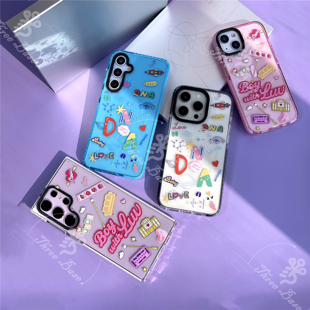 SAMSUNG เคสโทรศัพท์kpop BTBOYS BOYกับLUV DNAสําหรับSamsung Galaxy S24 S24PLUS S24ULTRA A05S A15 A35 A55 S23FE A23 A24 A25 A12 A13 A14 A02 A03 A73 A52 A72 A52 กันกระแทก