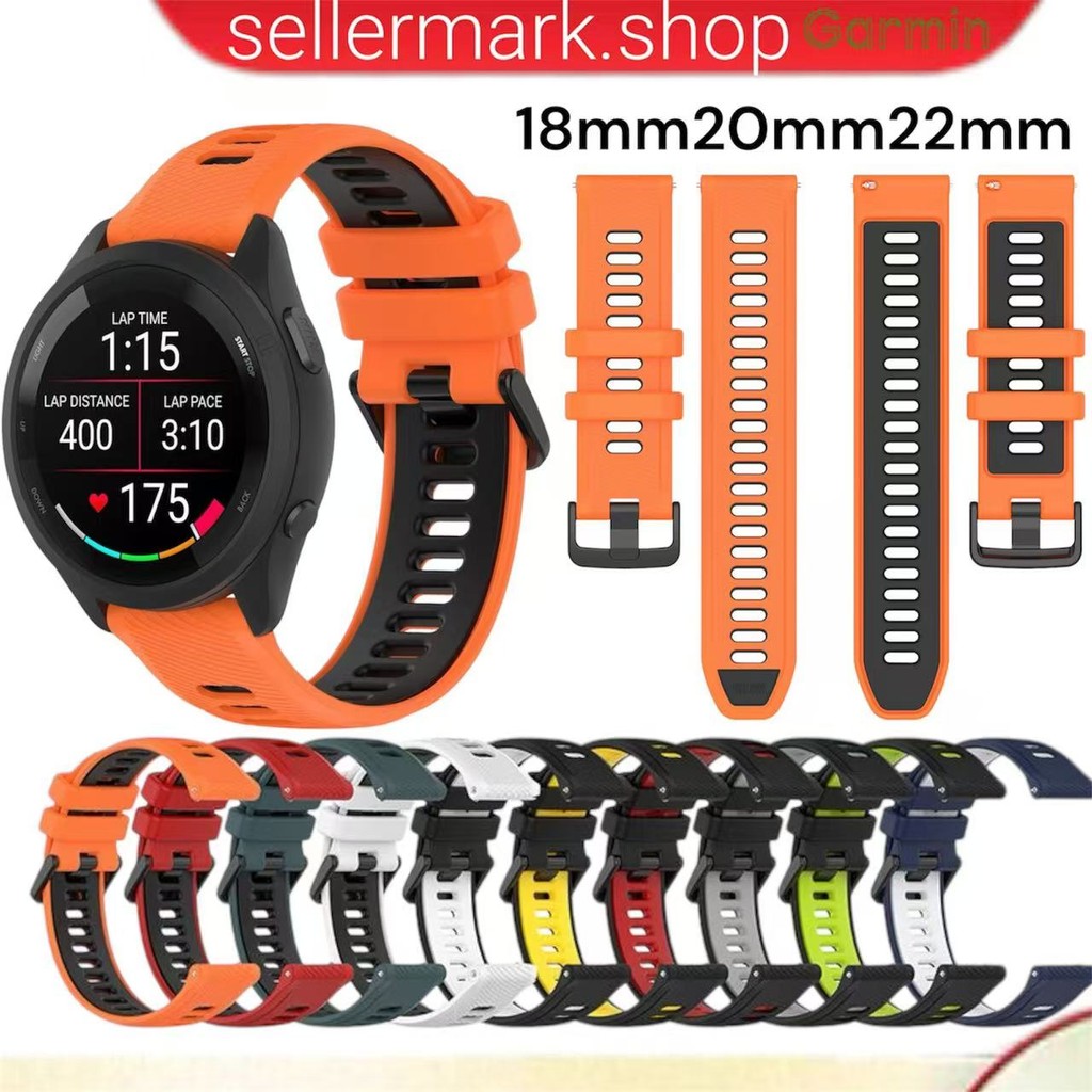 สายนาฬิกาGarmin 265/265s/245/245s/255/55/165/venu2s/venu3/venusq2/vivoactive4สายนาฬิกา18mm20mm22mm