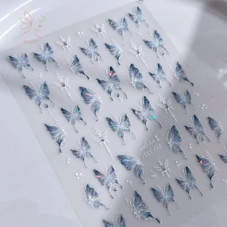[maybeauty] Shape Shiny Nail Sticker Nail Stying Stereoscopic Nail Decal DIY Art Salon Artผู้ที่ชื่นชอบ {TH}