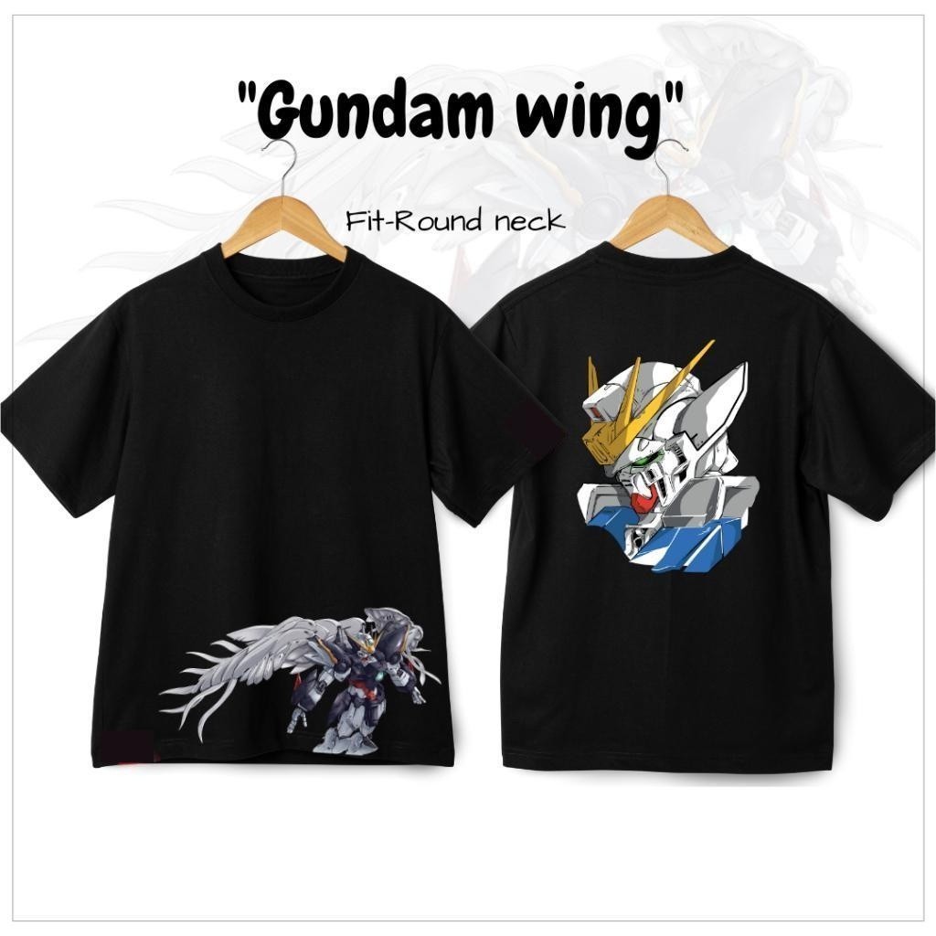 ✨ < Hot > ใหม่ T-Shirt[พร้อมส่ง]Gundam Wing สตูดิโอเสื้อยืดอะนิเมะ Wing Zero 1 Ani ใส่สบายๆ หนาๆ วิน