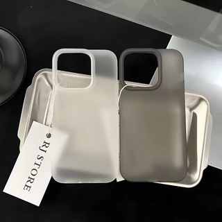 🔥ส่งจากไทย🔥 ใช้กับ เคสไอโฟน For iPhone 11 13 16 17 18 Pro 14 15 pro max 12 13 เคสเกาหลี พสัส 15 14 plus 11 ฝ้าโปร่งใส