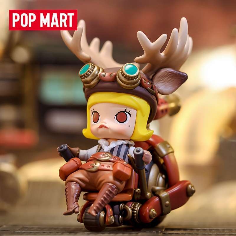 Popmart POPMART MOLLY Steampunk Animal Motorcycle Series Mystery Box Figure Toy Gift Jewelry