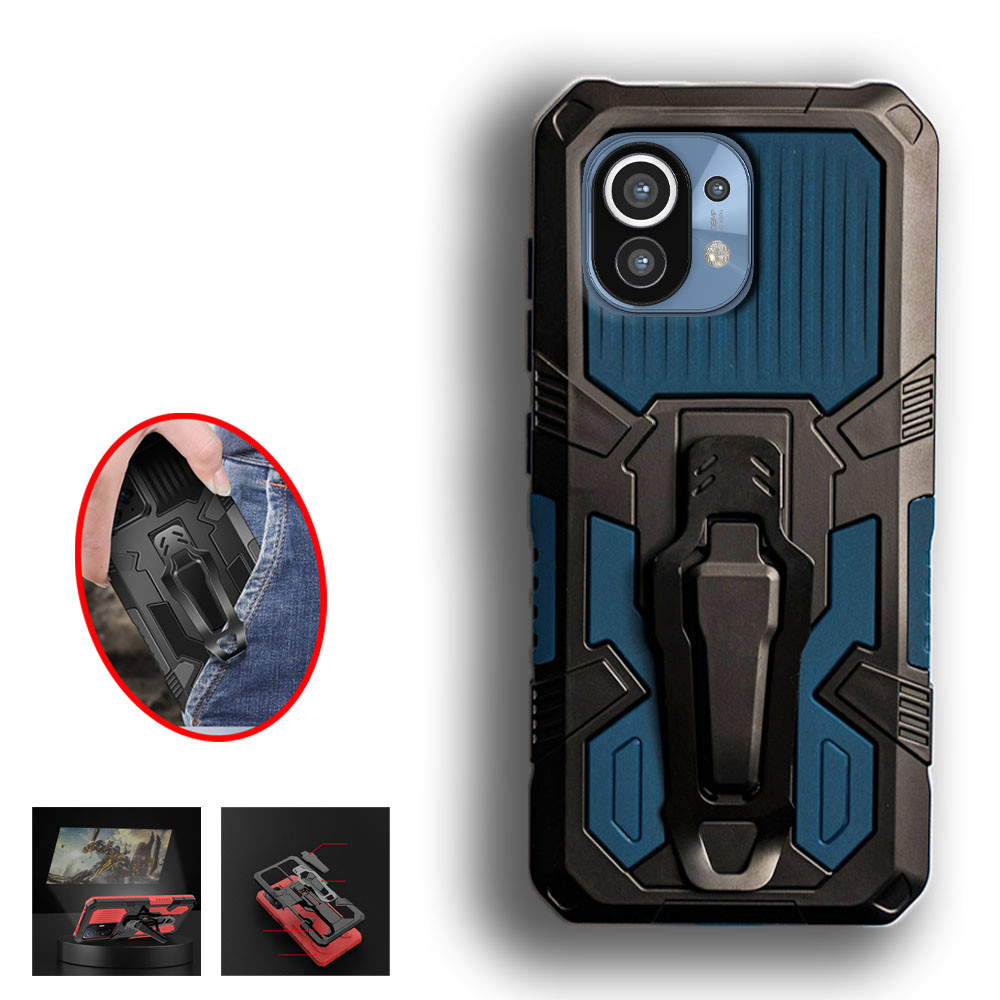 Xiaomi Mi 11 Lite 5G NE M2011K2C M2011K2G 2109119DG Heavy Duty Military Grade Buckle Hard Protection