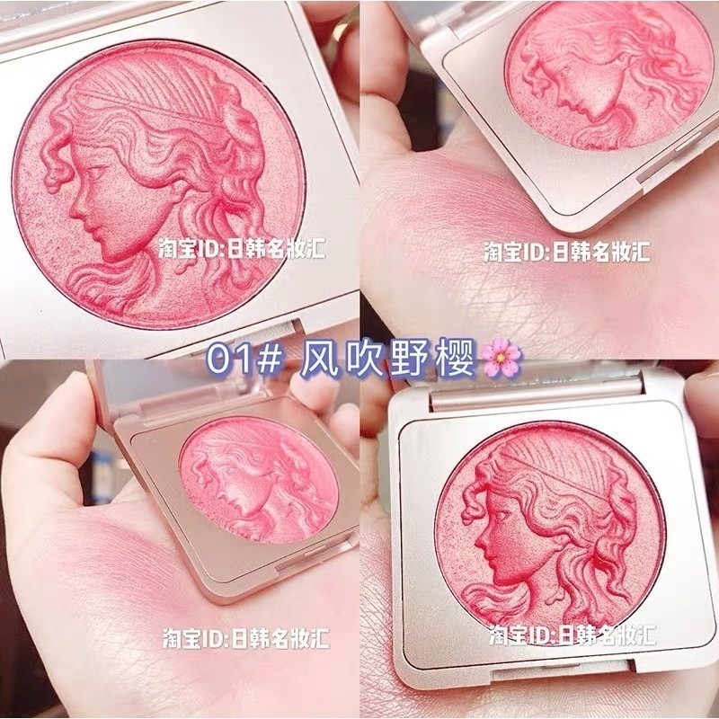 บลัชออนเนื้อฉ่ำวาว เม็ดสีแน่น สีชัด ติดทน กันน้ำ Smart Girl Reading Blush พร้อมส่งจากไทย - รูปที่ 5
