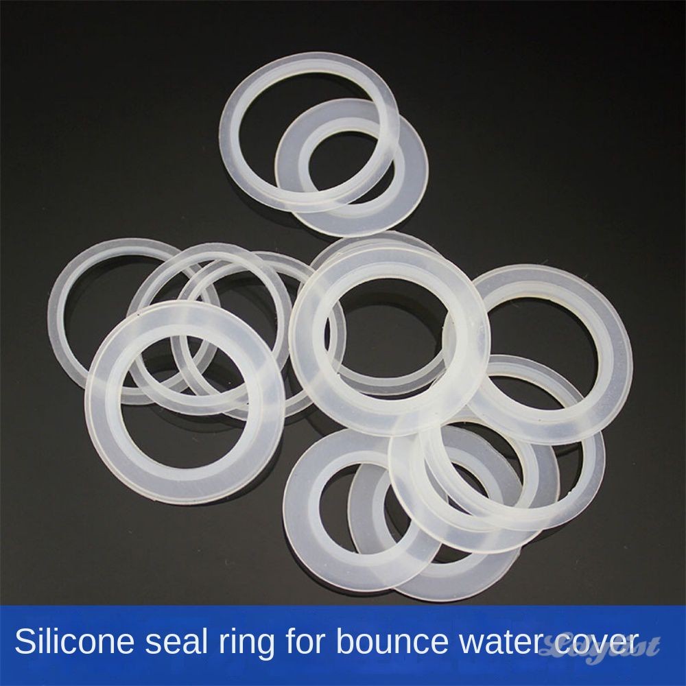 ღ แหวนซีลยางซิลิโคน แถบยางกันไหลย้อน น้ำไหลย้อนได้หลายขนาด แผ่นรองซิลิโคนสำหรับระบายน้ำ แหวนซีลกันน้ำรั่ว ปลั๊กอุด ปะเก็น วงแหวนระบายน้ำสามมิติ