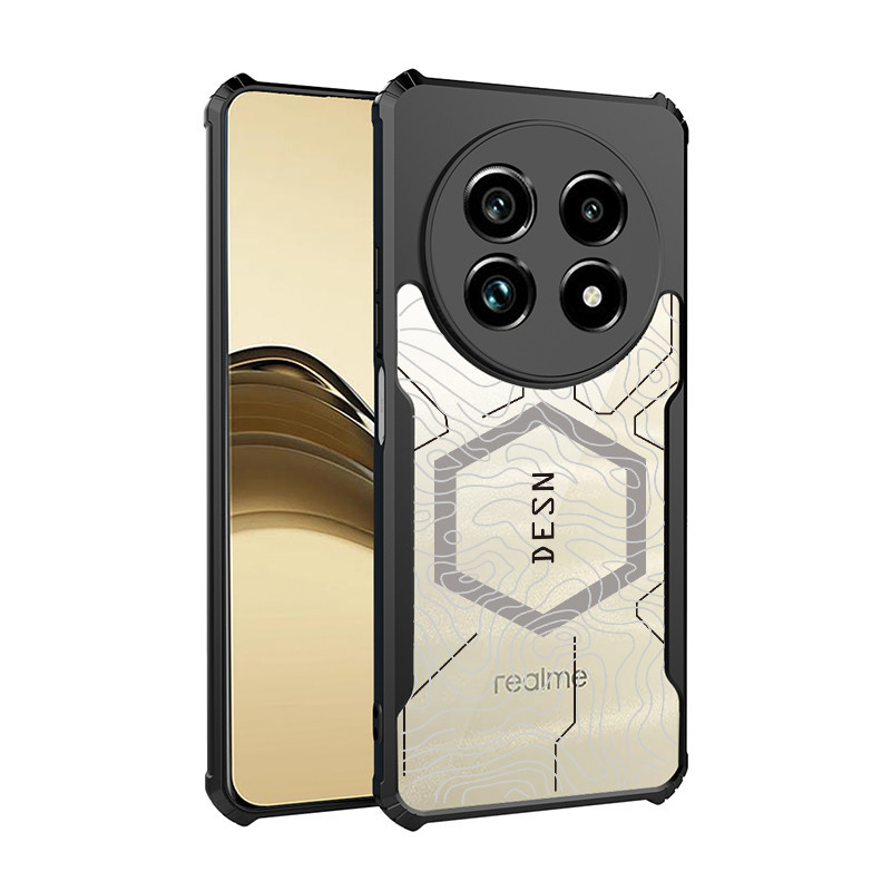 [สต๊อกพร้อม]เคสโทรศัพท์ใสสําหรับRealme 13 Pro Plus Extreme 12 Pro Plus 12X 12 Lite 11 Pro Plus 11X 5G 4G Shock Fall Prevention Case DESNรูปแบบ