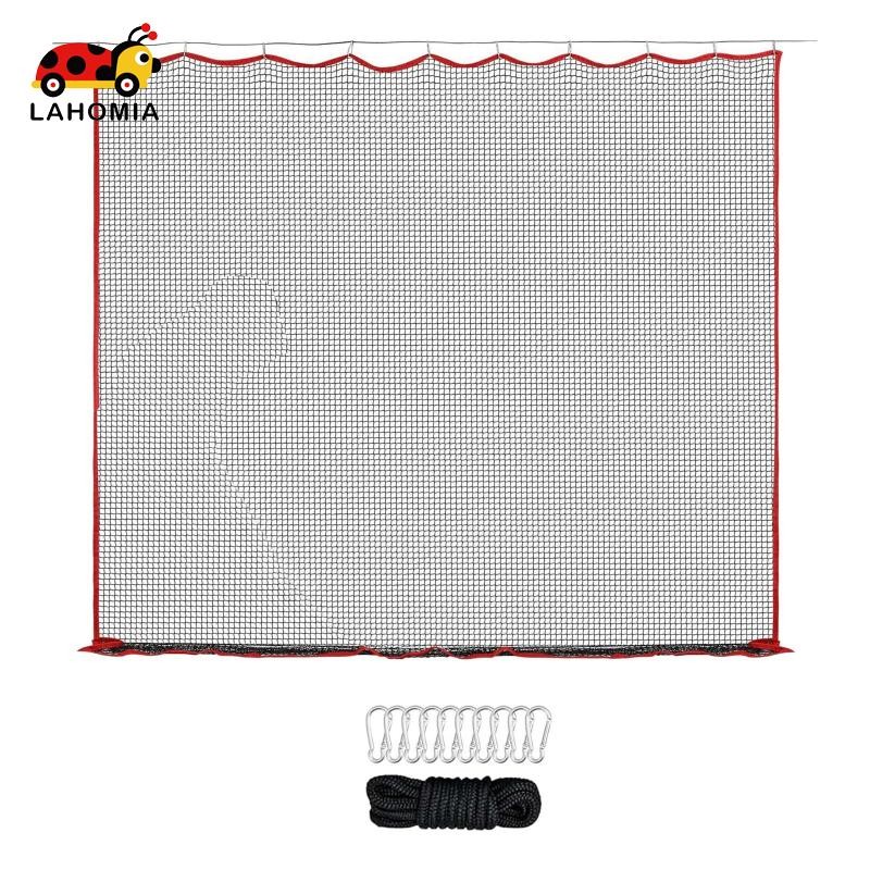 [Lahomia] ตาข่ายฝึกซ้อมกอล์ฟ Flameer ขนาด 32.8ฟุต พร้อมเชือกไนลอน ติดตั้งง่าย ใช้ได้ทั้งในร่มและกลางแจ้ง สำหรับ backyard driving และ batting เบสบอล ฟุตบอล - รูปที่ 6