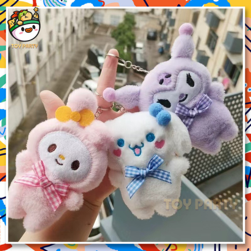 【⭐24ชม.⭐พวงกุญแจKawaii ตุ๊กตาตุ๊กตาของเล่นน่ารักการ์ตูน Plushie พวงกุญแจกระเป๋าจี้ตกแต่งของขวัญใหม่กระเป๋าเป้สะพายหลังจี้ตกแต่ง