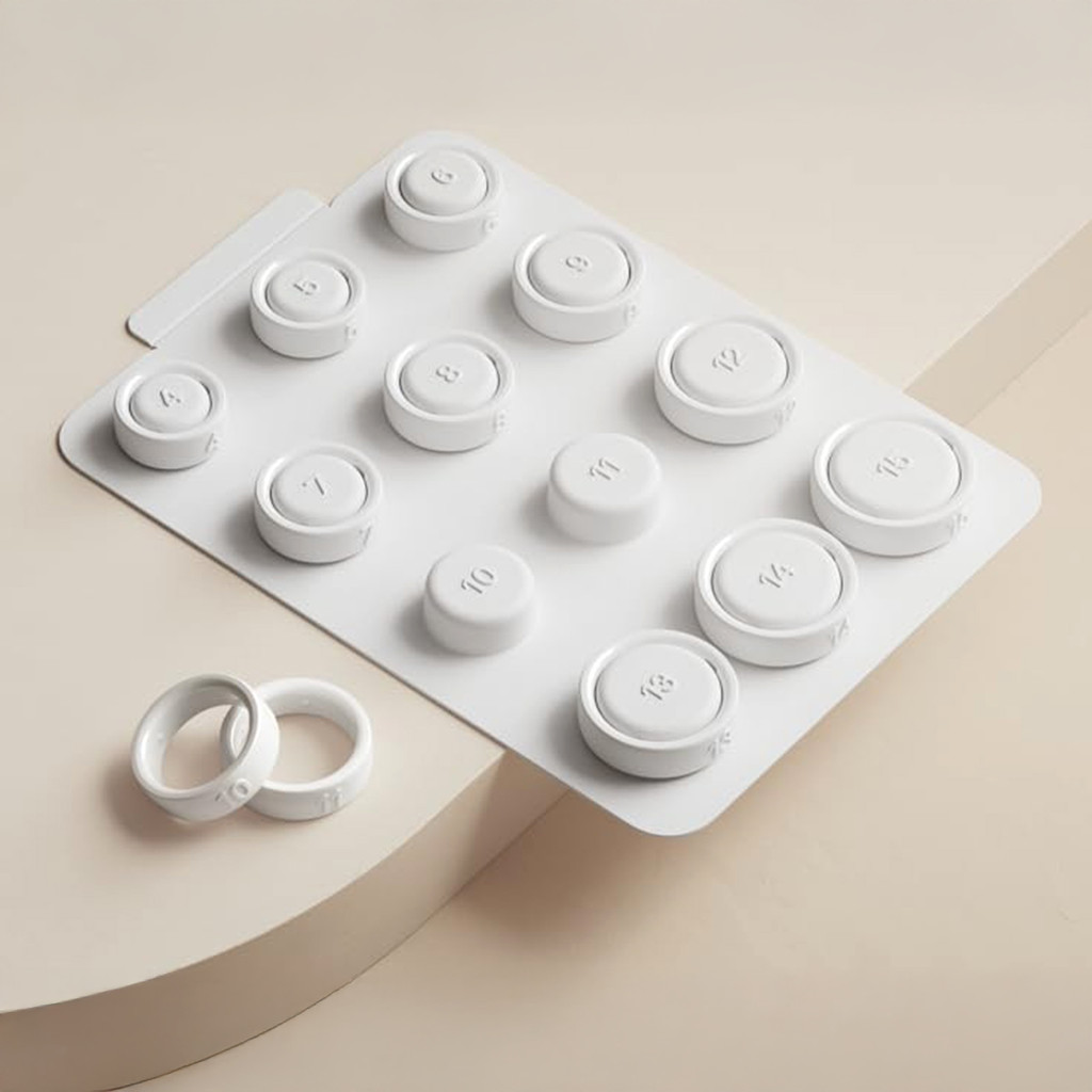 ซิลิโคน Oura Ring 4 Sizing Kit ป้องกันรอยขีดข่วนแหวนซิลิโคนยืดหยุ่นเหมาะสําหรับยิมและการทํางานออก