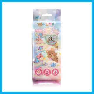 KUMA Gentle Skin Baby Tender Chibi [8 Sheets x 4pcs] ทิชชู่เปียกคุมะ 8แผ่น ปราศจากแอลกฮอล์.