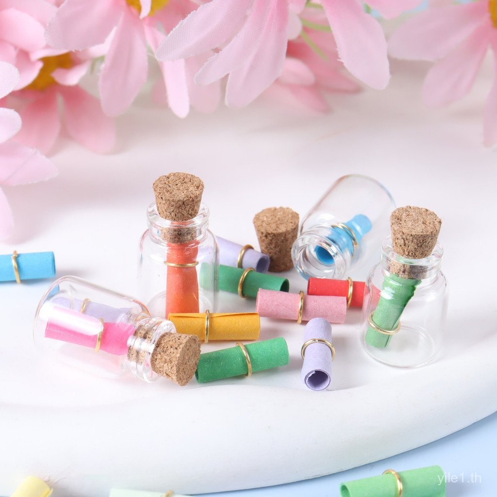 บ้านตุ๊กตา 30 มม. เมาโปร่งใส ขนาดเล็ก ควบคุมขวดแก้ว จุกขวด ดริฟท์ หลอดทดลอง ไม้กฤษณา ชาดอกไม้ ดาวปรารถนา
