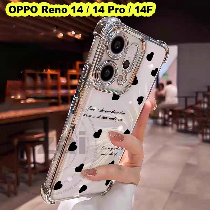 เคสOPPO Reno 14 14F 5GเคสOPPO Reno 14 Pro Reno 14F 5G 2025 เคสโทรศัพท์ Soft Shock Proof ใสน่ารัก Gli
