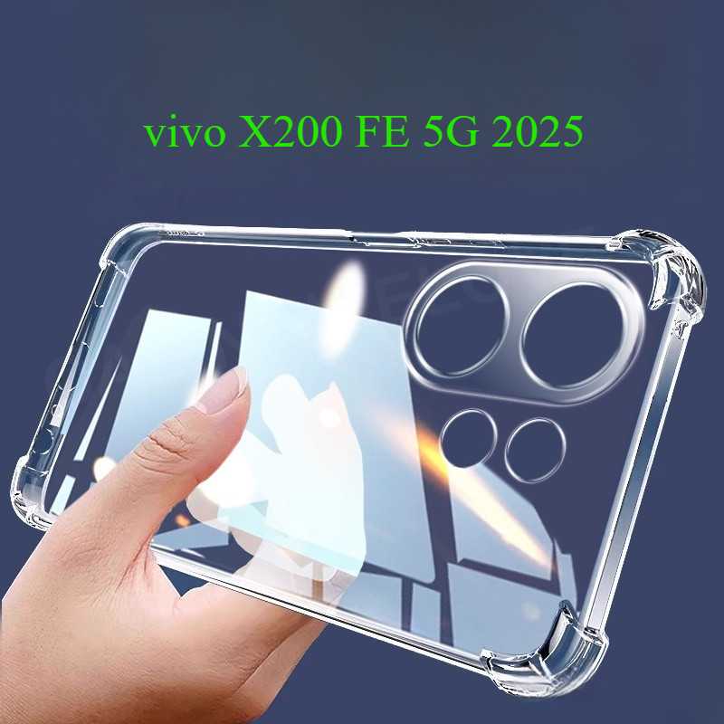 เคสโทรศัพท์สําหรับVivo V60 X200 FE 5G X 200 S Ultra Pro FE V50 Lite E X200Ultra X200S X200Pro S30 Pro mini 5Gโปร่งใสกันกระแทกปกหลังซิลิโคนนุ่มTPUกันกระแทกเคสโทรศัพท์กันกระแทก