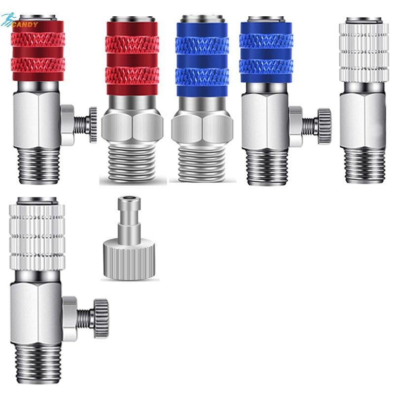 NDY 1 ชุด 1/8 นิ้ว BSP การเชื่อมต่อชายและหญิงอะแดปเตอร์ Air แปรงอุปกรณ์เสริม Airbrush Quick Disconnect Coupler Release Fitting Plug N