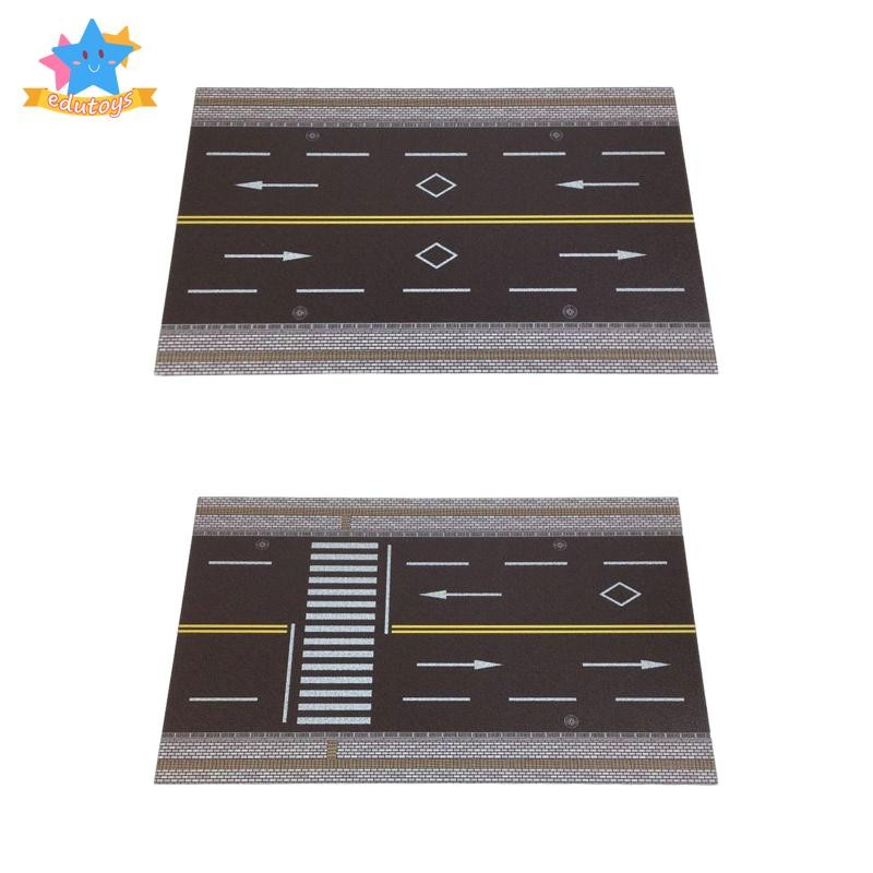 [เอ็ดสตาร์] 1:64 โมเดลฉากทางหลวง,มินิDiecastโรงรถ,ลื่น,โรงรถใต้ดิน,Background Diorama Pad Model Buil