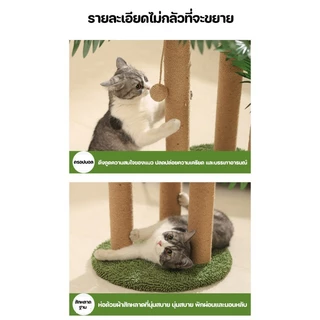 CODคอลัมน์ขูดแมว แมวต้นไม้แมวปีนกรอบ เสาลับเล็บแมวได้ ทนต่อการขีดข่วน สูง80 cm ของเล่นแมว