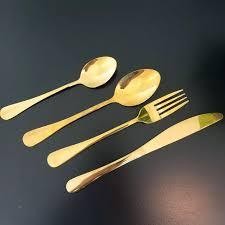 GOLD MAKN TOOL SPOON SET RCP023/SILVER CUTLERY SET RCP022
