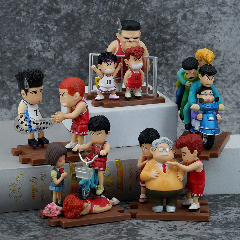10 ซม.Slam Dunk Sakuragi ดอกไม้แผนที่ Kaede Rukawa ตุ๊กตารูปของเล่น