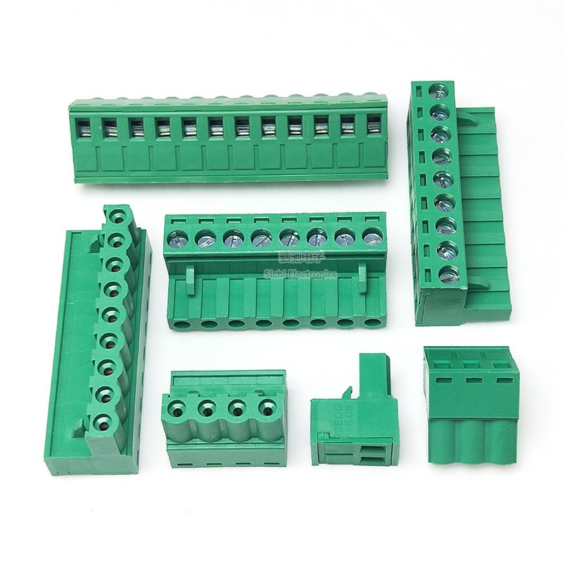 2EDG5.08MM Plug/เปลือกพลาสติก Plug-In Type PCB Terminal เป็นมิตรกับสิ่งแวดล้อม Solder-Free Butt 2-12P หลายข้อกําหนด