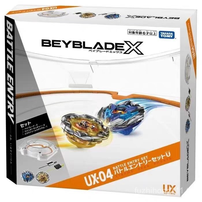 TOMY Domeka BEYBLADE X Series UX-04 BEYBLADE ของเล่น BEYBLADE Disc U Starter Set