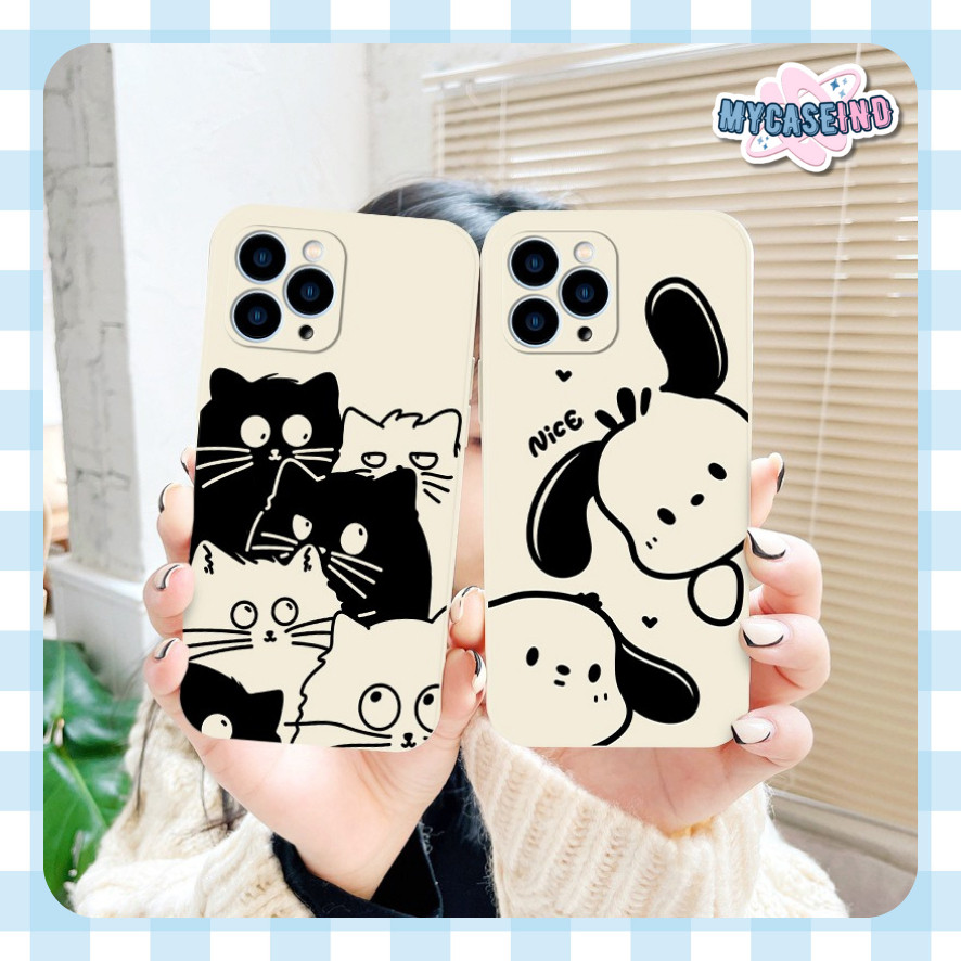 PRINTING LENS PROTECTOR DOG & CAT case samsung a15 a24 m14 5g a13 a05 a05s a14 5g a04s a71 a72 a73 5