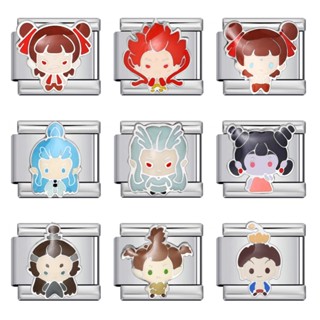 อะนิเมะการ์ตูน สาว ชุดของอิตาลีโมดูลสร้อยข้อมือไทเทเนียมเหล็…