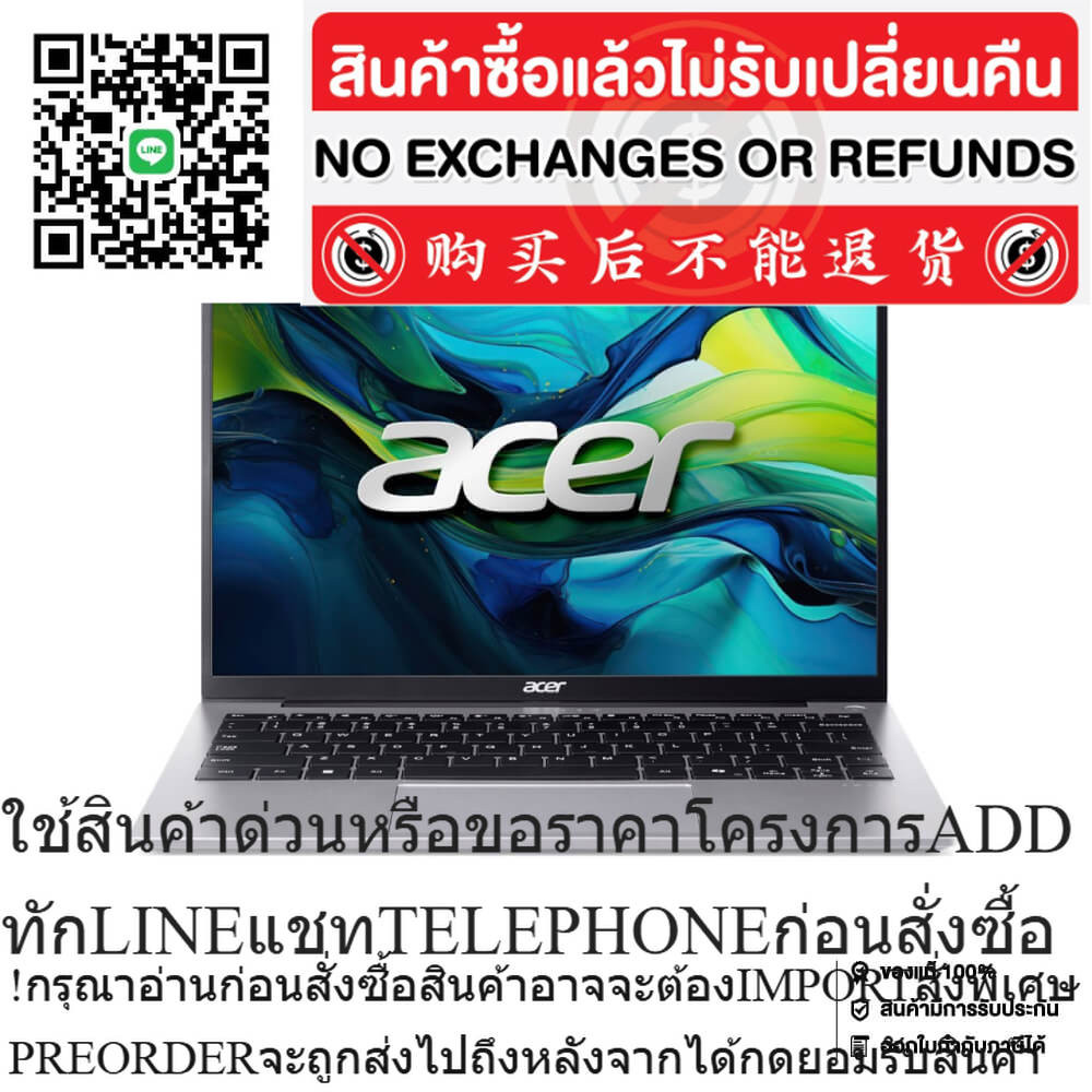 ACER Swift Lite 14 SFL14-51M-51X4/Ultra 5-125U/16GB/512GB/UMA/14"/Win11_Office/ CO6-010987