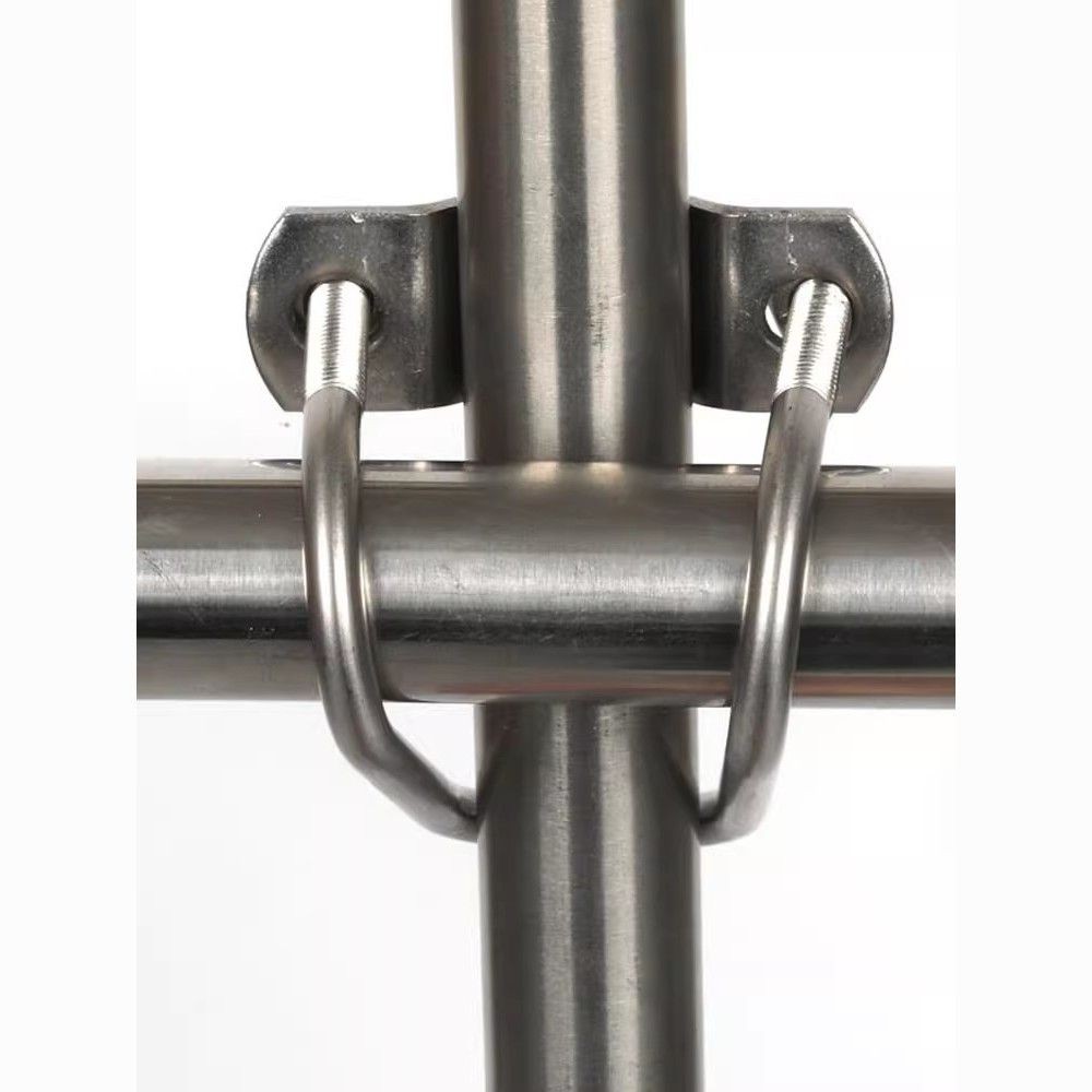 304 สแตนเลสคู่ U-รูป bolt สกรู cross U-shape304 สแตนเลส double U ประเภทสกรู Bra Hybrid รูป U 卡扣 十字卡进