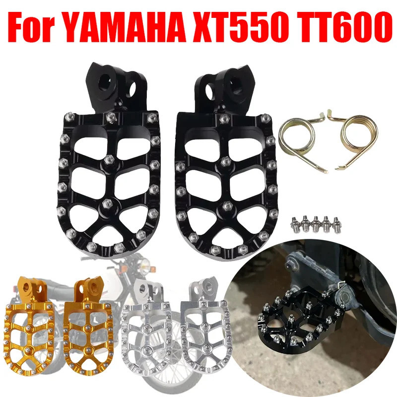 YES For YAMAHA XT550 XT 550 TT600 TT 600 Motorcycle Accessories Footrest Footpeg Foot Pegs Foot Rest