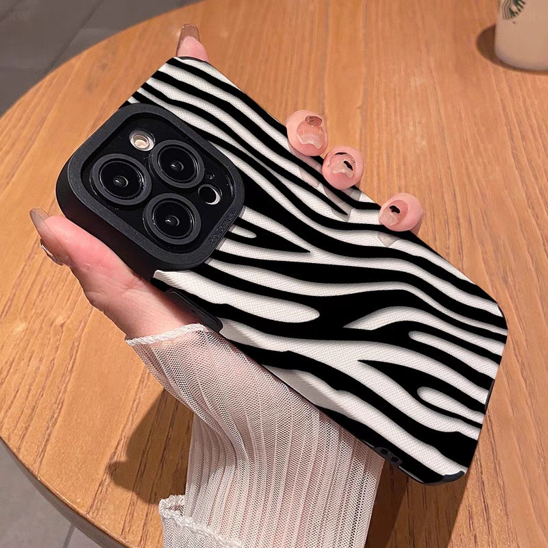 เนื้อม้าลายเหมาะสําหรับ ไอโฟน11 แอปเปิล 16โปรแม็กซ์ เคสป้องกันโทรศัพท์มือถือ 15 ข้ามพรมแดน 14 การค้าต่างประเทศ 13 เคสนิ่ม